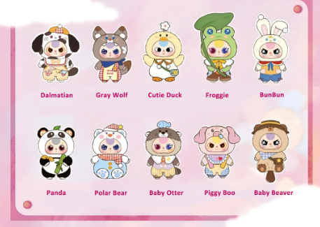 Baby three 400% V2 Big Plush Animal Series Lucky Bag original