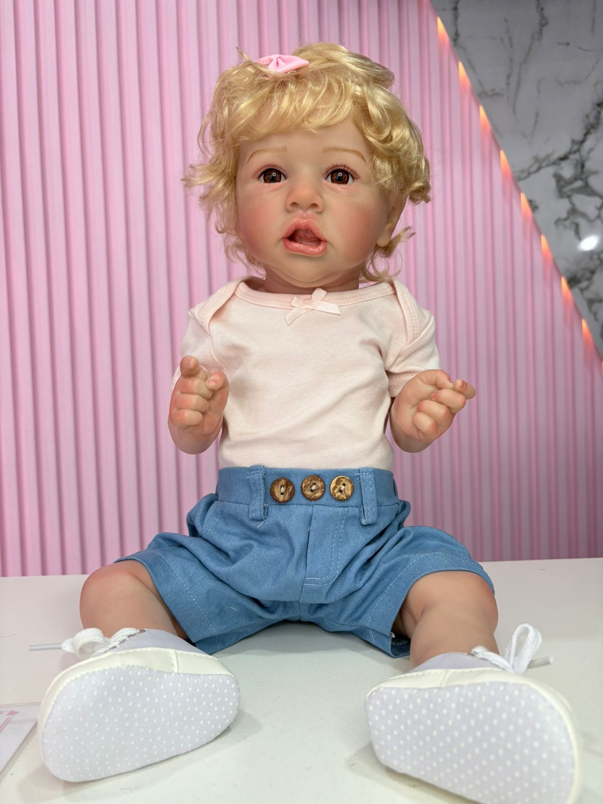 Niña rubia 55cm vinilo