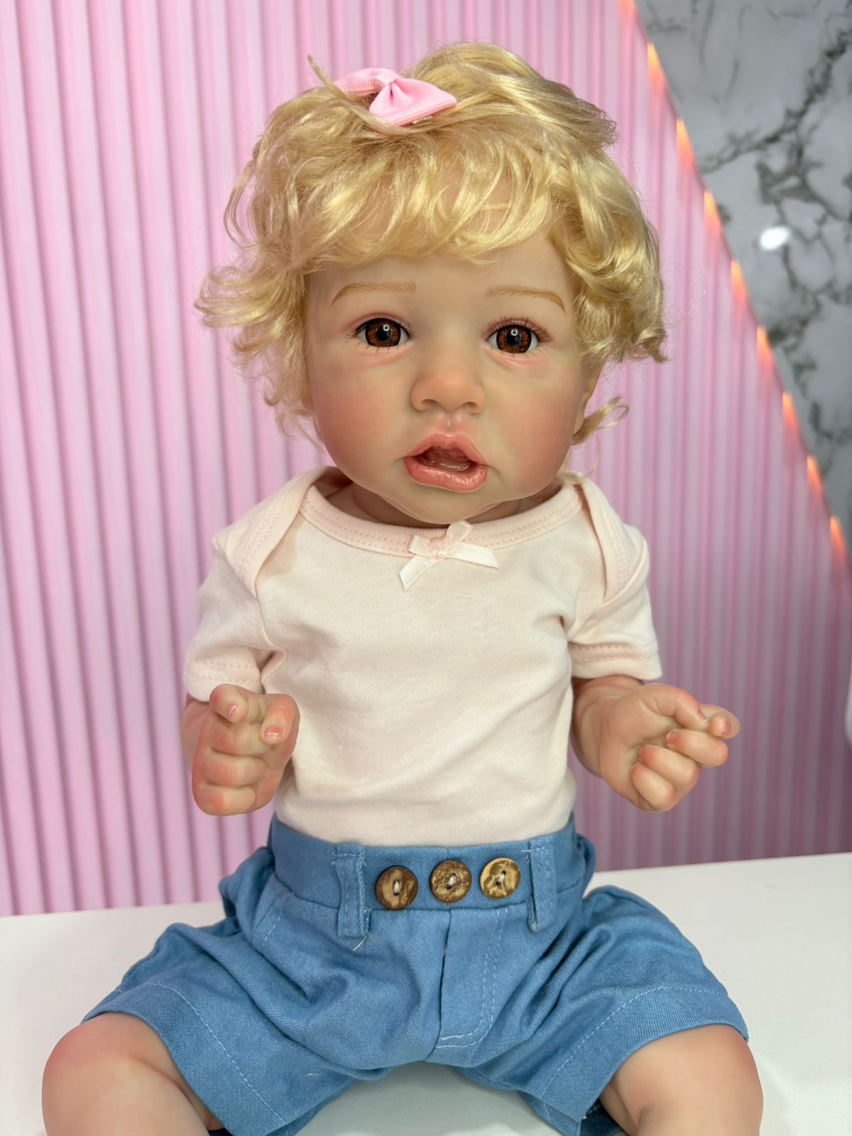 Niña rubia 55cm vinilo