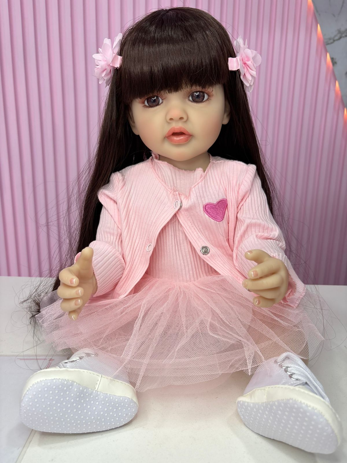 Niña reborn vinilo 55cm