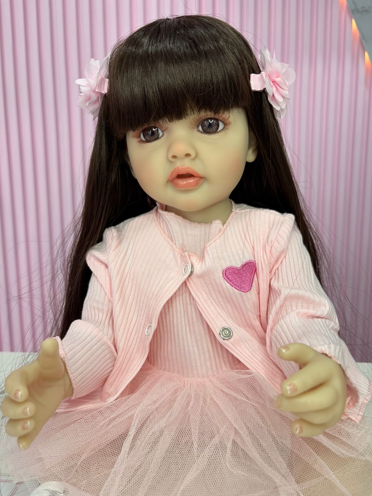 Niña reborn vinilo 55cm